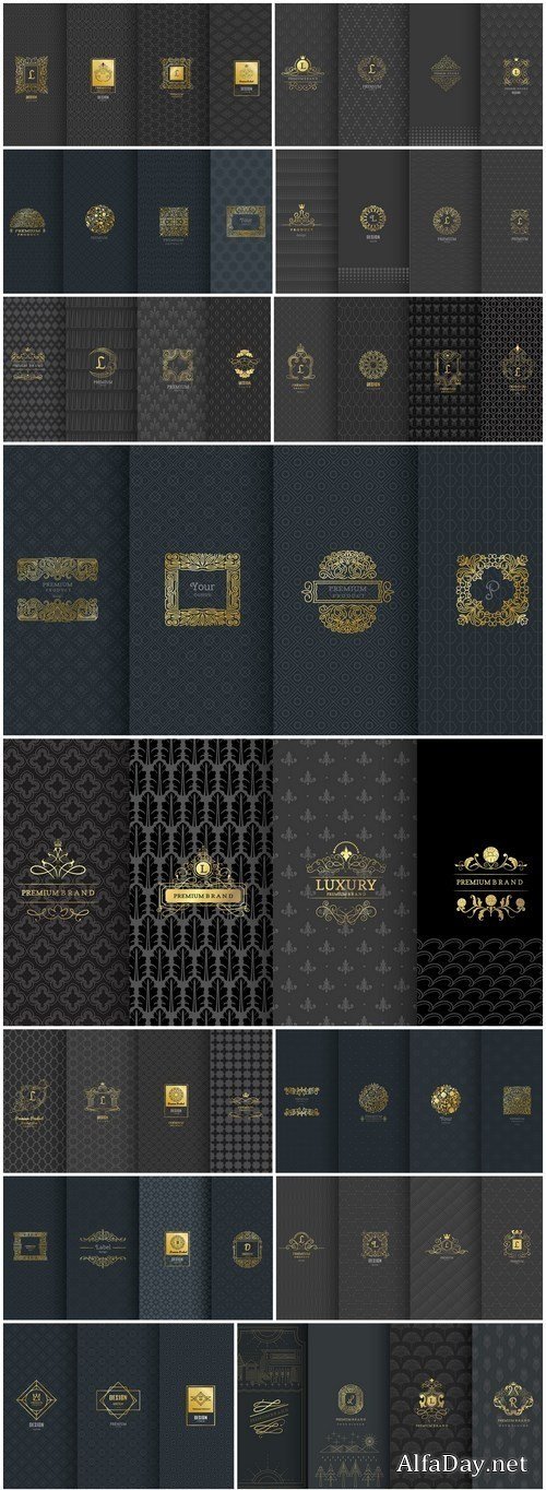 Seamless Pattern Collection #141 - 16 Vector