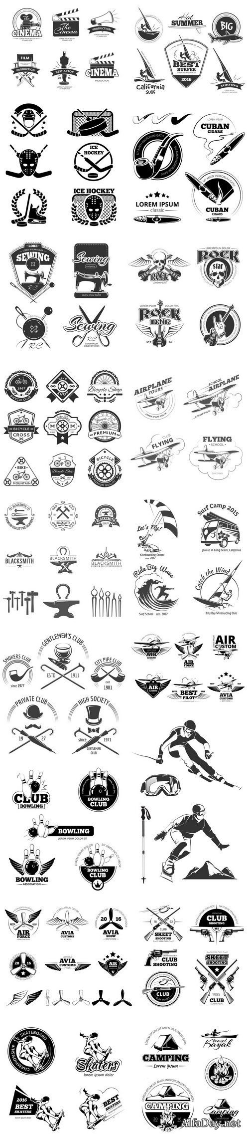 Emblem and logo set - 20xEPS