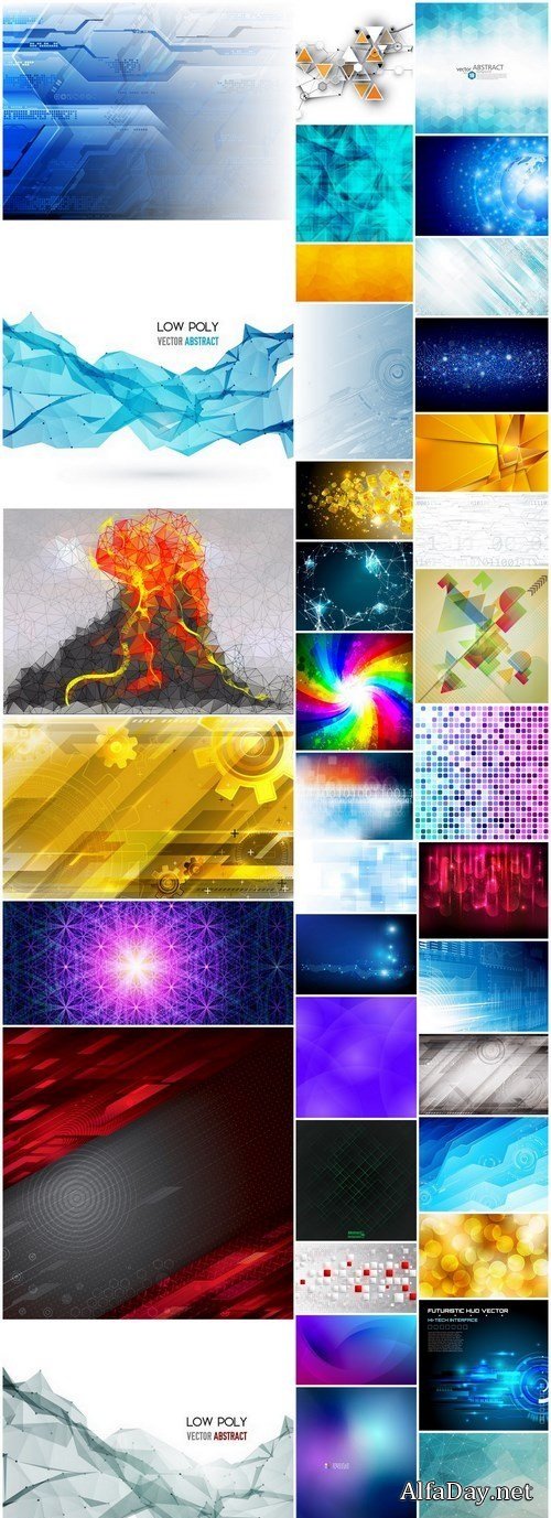 Amazing Abstract Backgrounds Collection 28 - 39xEPS