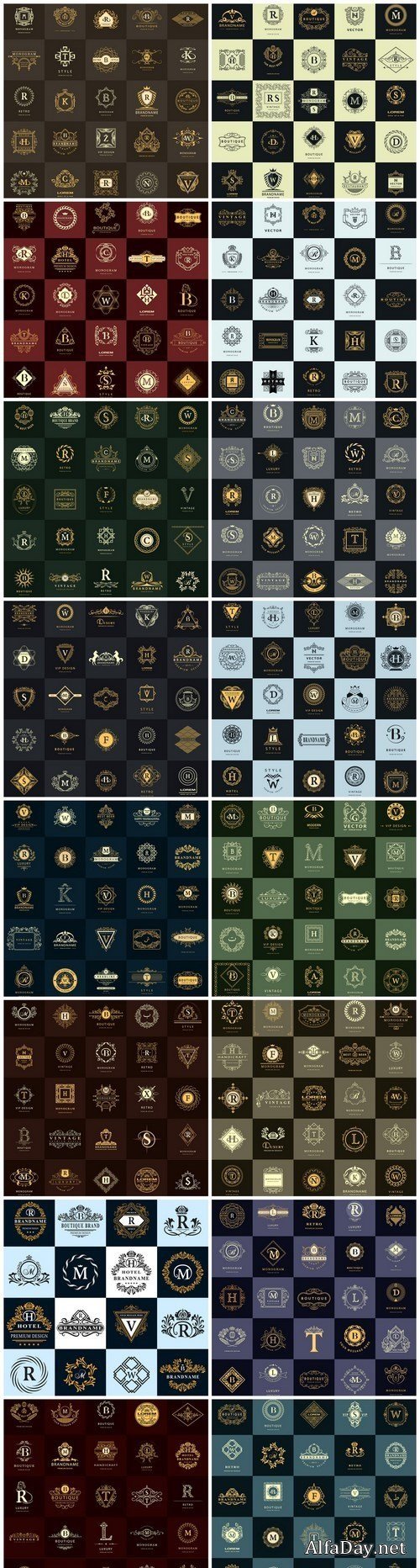 Calligraphic elegant line art logo design - 16xEPS Vector Stock