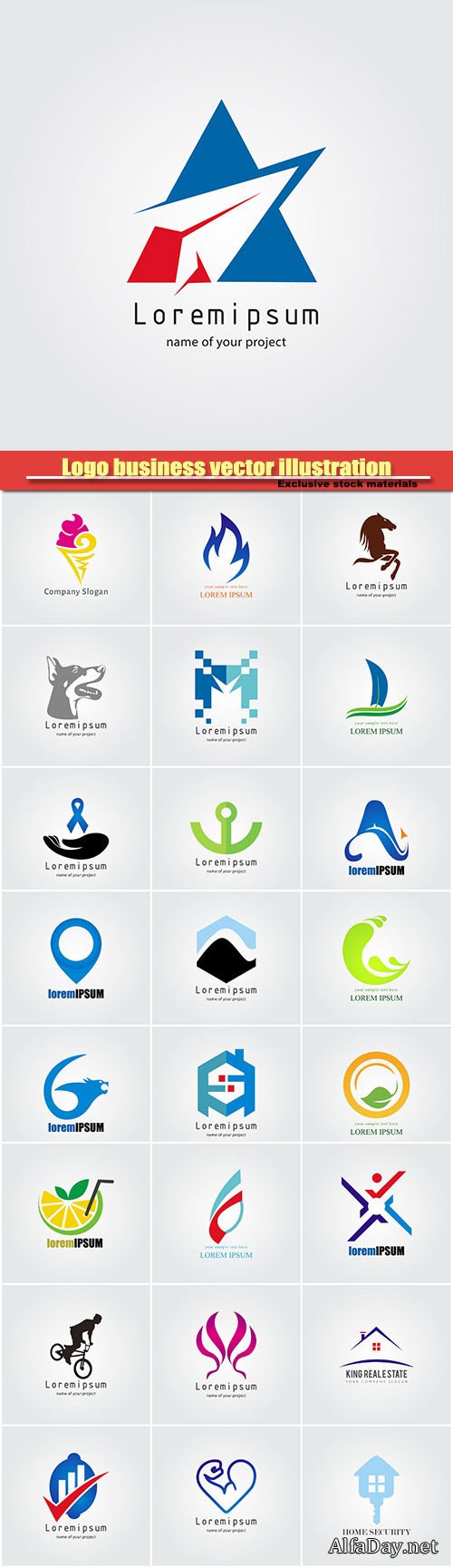 Logo business vector illustration #37