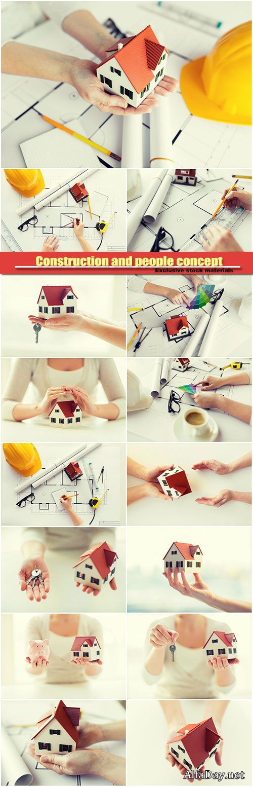 Construction and people concept, business, architecture, building