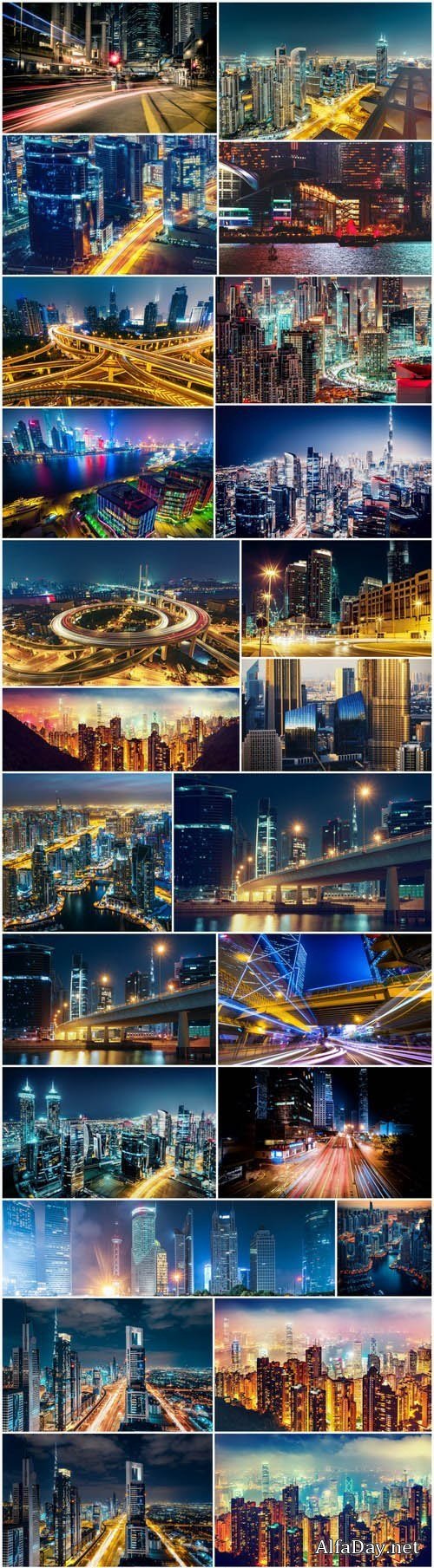 Beautiful night Shanghai and Dubai 2 - 17xUHQ JPEG