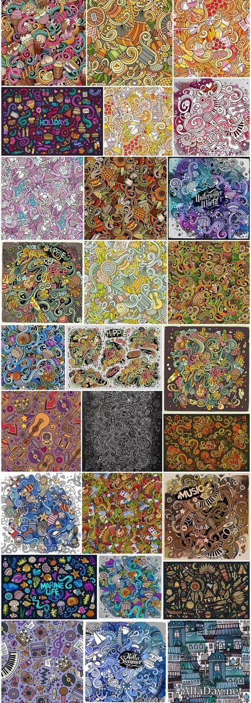 Doodles design - 50xEPS Vector Stock