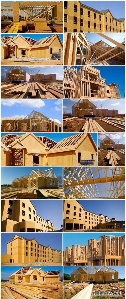 New house under construction 2 - 20xUHQ JPEG