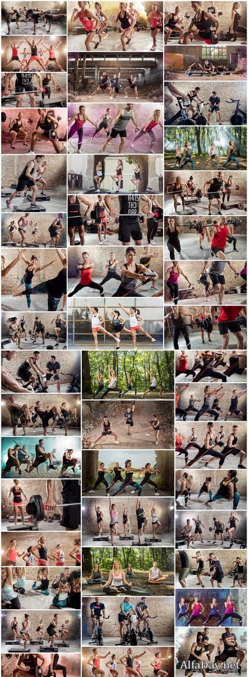 Sports trainings fitness life - 46xUHQ JPEG