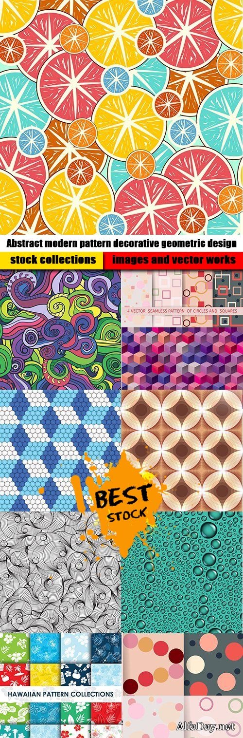 Abstract modern pattern decorative geometric design