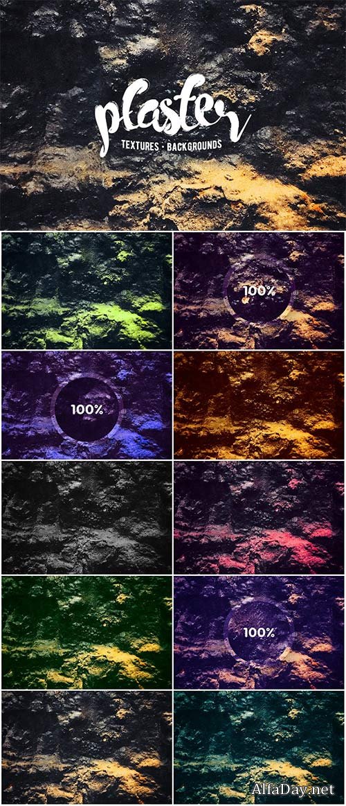 Old Grunge Plaster Texture Backgrounds