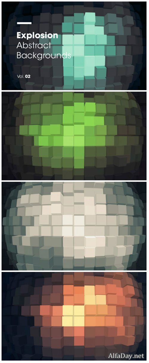 Explosion  Abstract Backgrounds Vol. 02