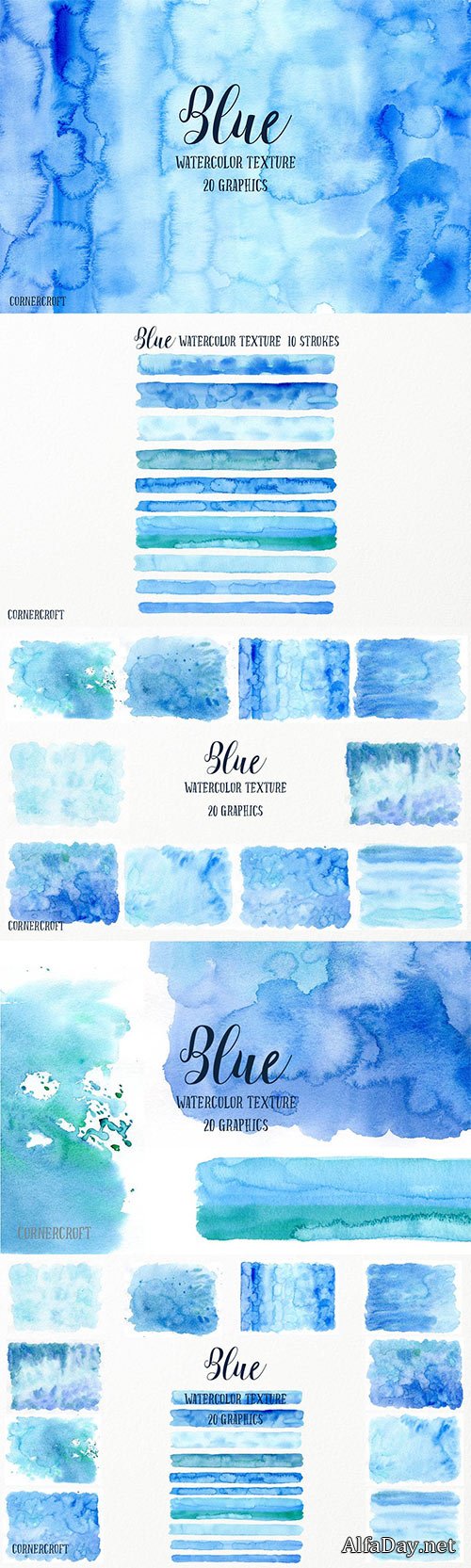 Watercolor Texture Blue