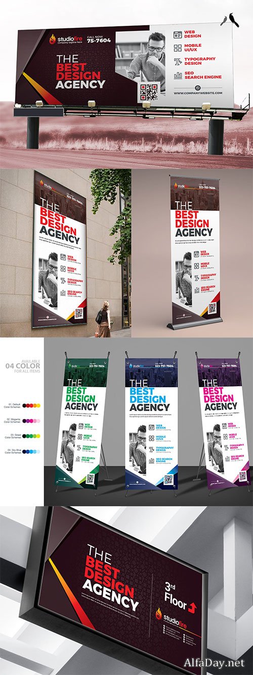 Signage Design: Billboard, Rollup Banner