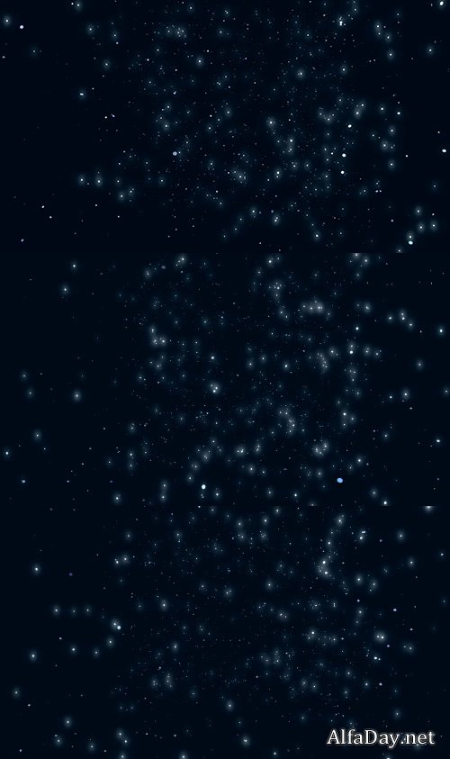 Blue Glowing Particles