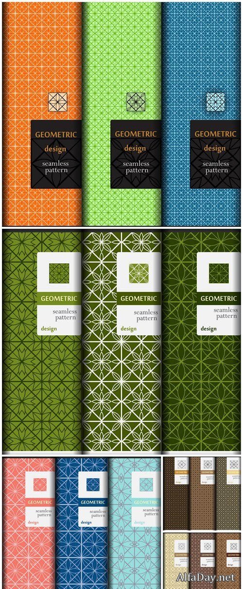 Seamless Pattern Collection #142 - 5 Vector