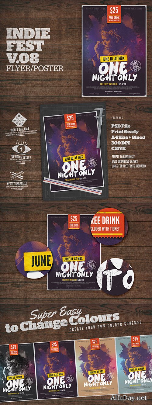 Indie Fest Poster V08
