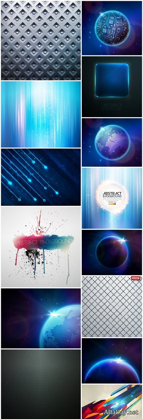 Abstract Background Collection #205 - 14 Vector
