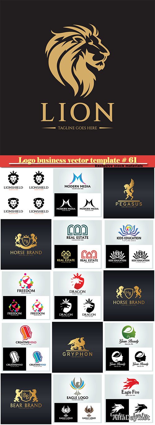 Logo business vector illustration template # 61
