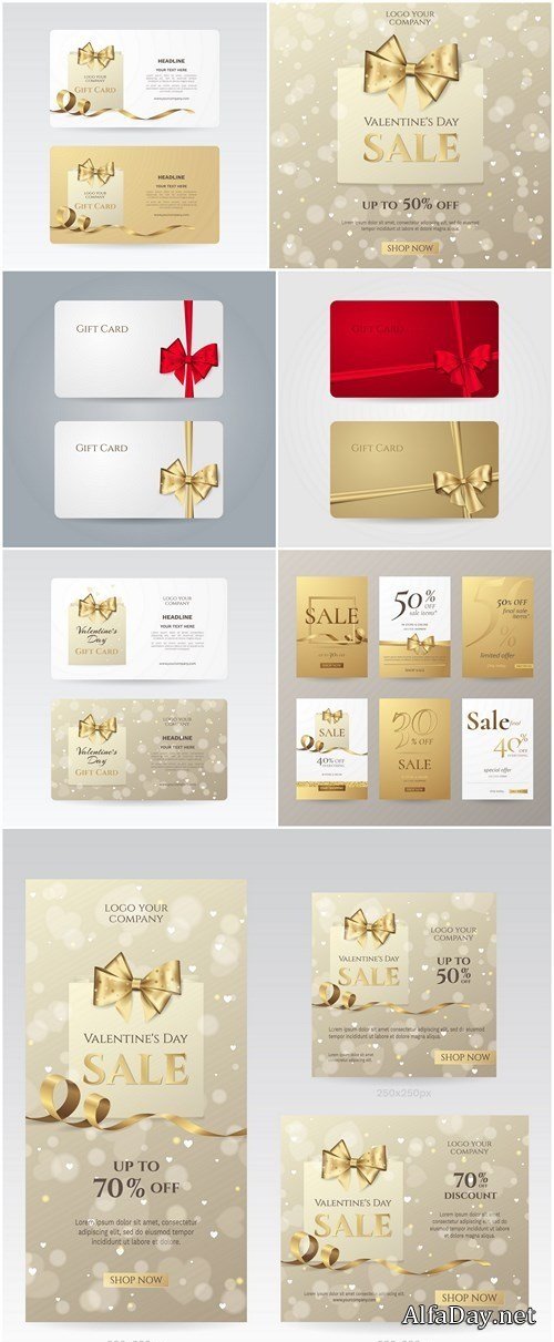 Elegant Sale Banners And Card - 8 Vector