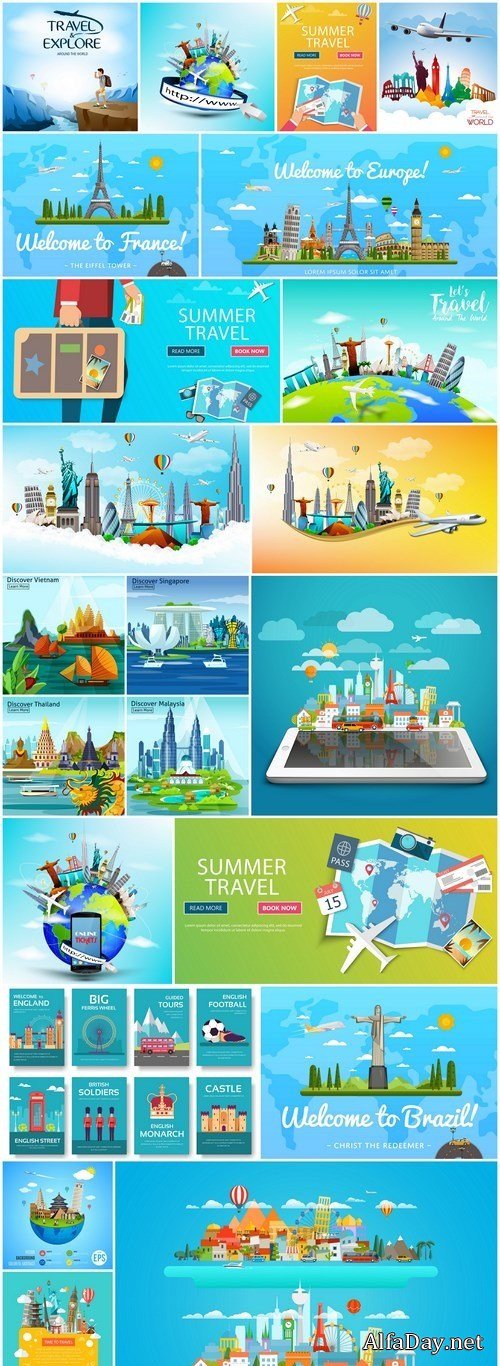 Travel The World - 20 Vector