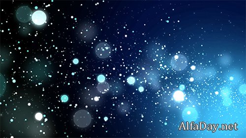 Blue Cyan Particle Spray