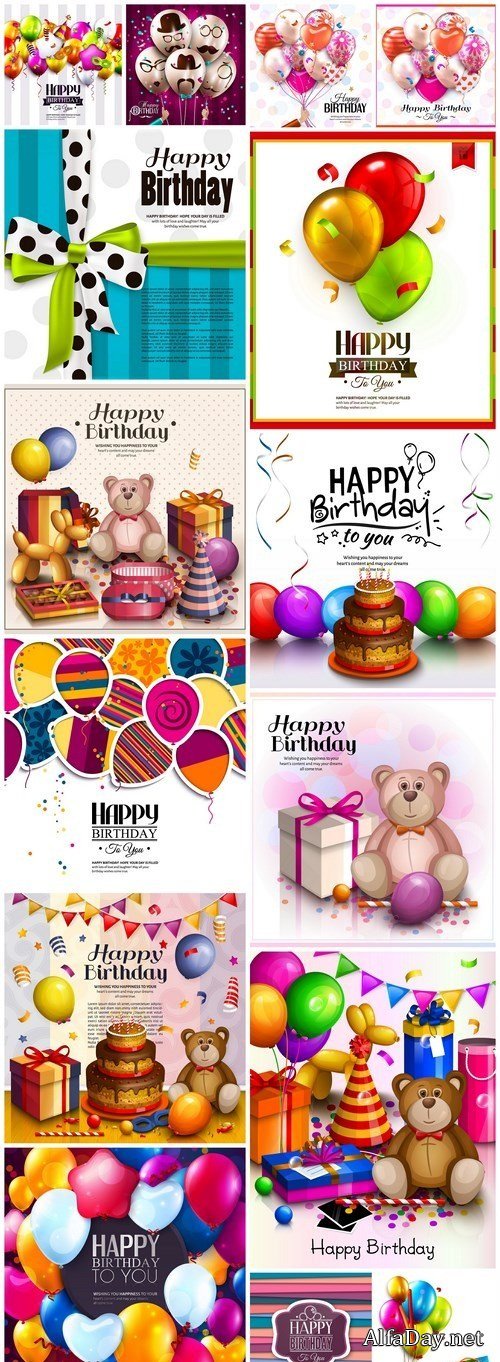 Birthday Card With Balloons