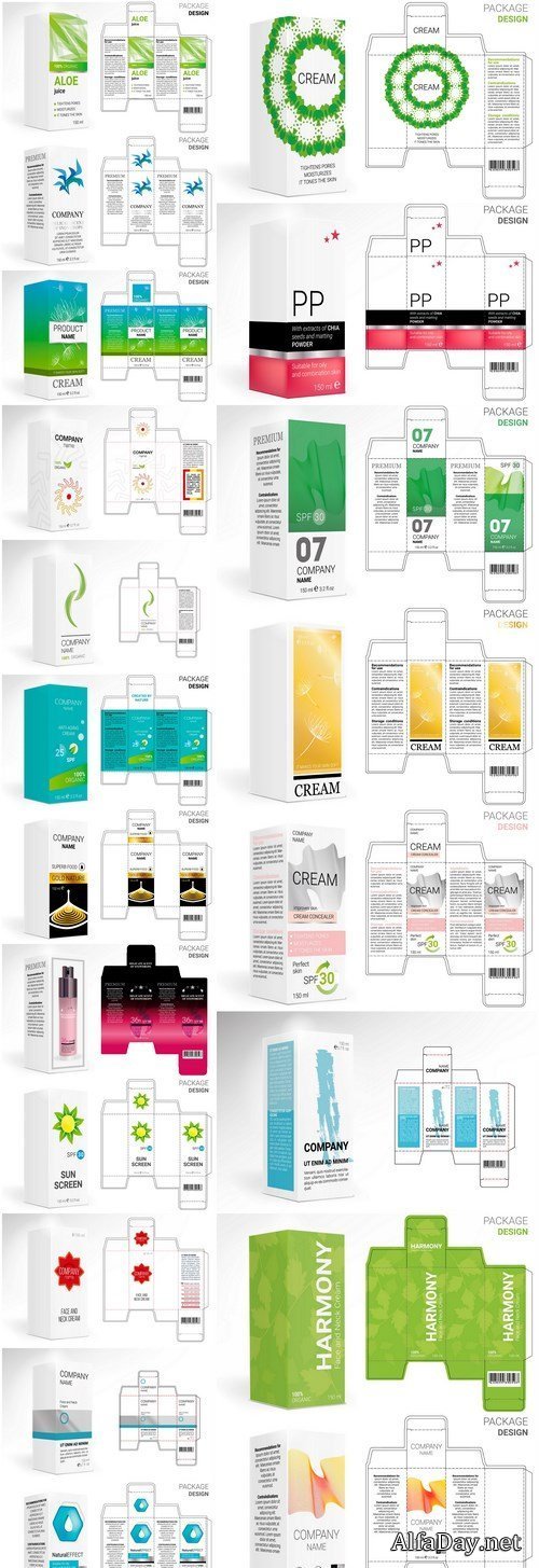 Packaging Design Cosmetics #2 - 22 Vector