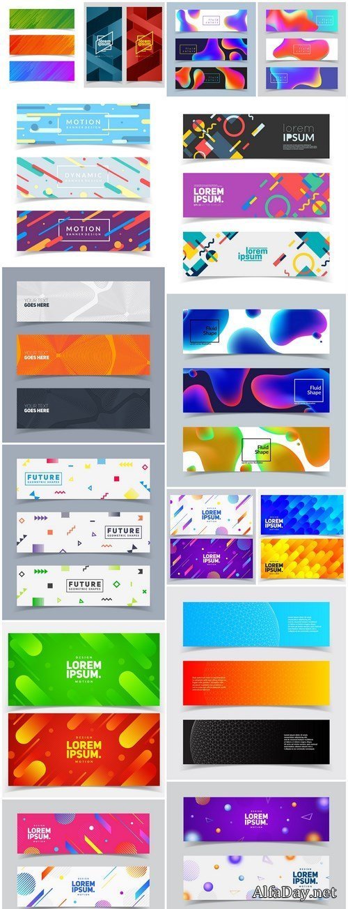 Abstract Banners Collection #128