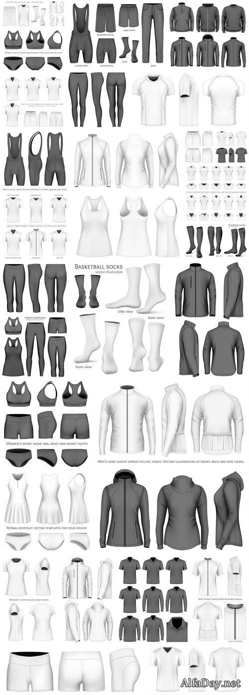 Mockup Of Men's And Women's Clothing