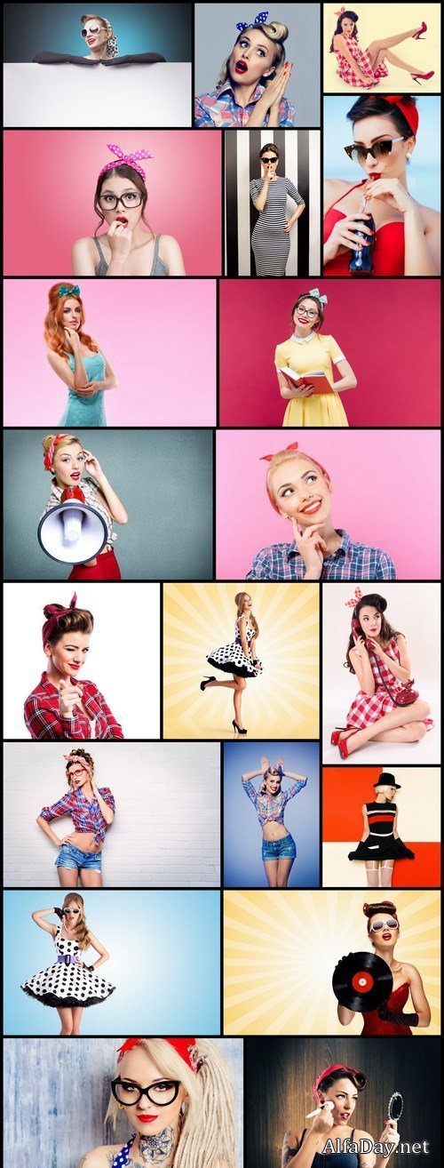 Pin Up Girl Retro Style #2 - 20 HQ Images