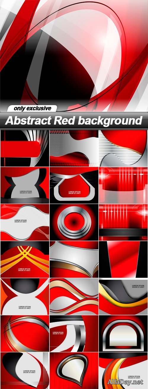 Abstract Red background - 25 EPS