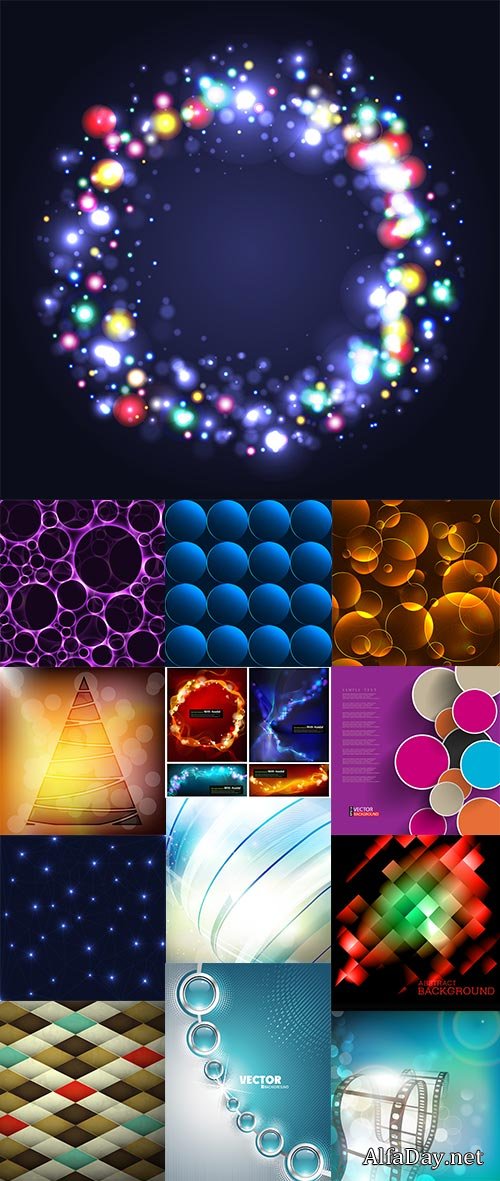 Abstract backgrounds set
