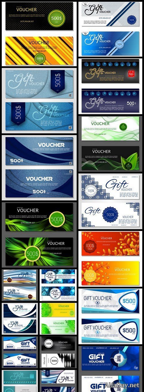 Gift Voucher Collection #20 - 20 Vector
