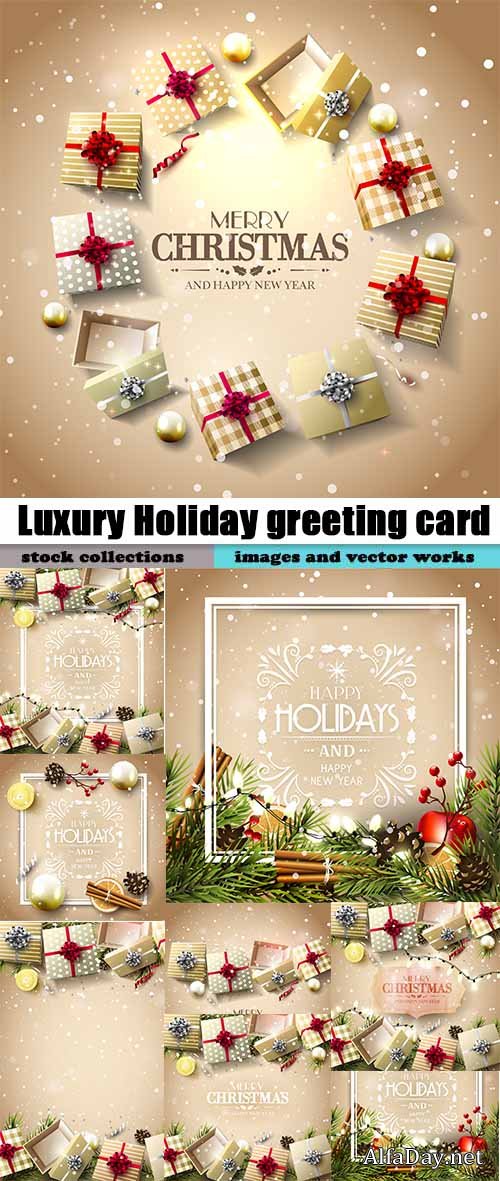 Luxury Holiday greeting card