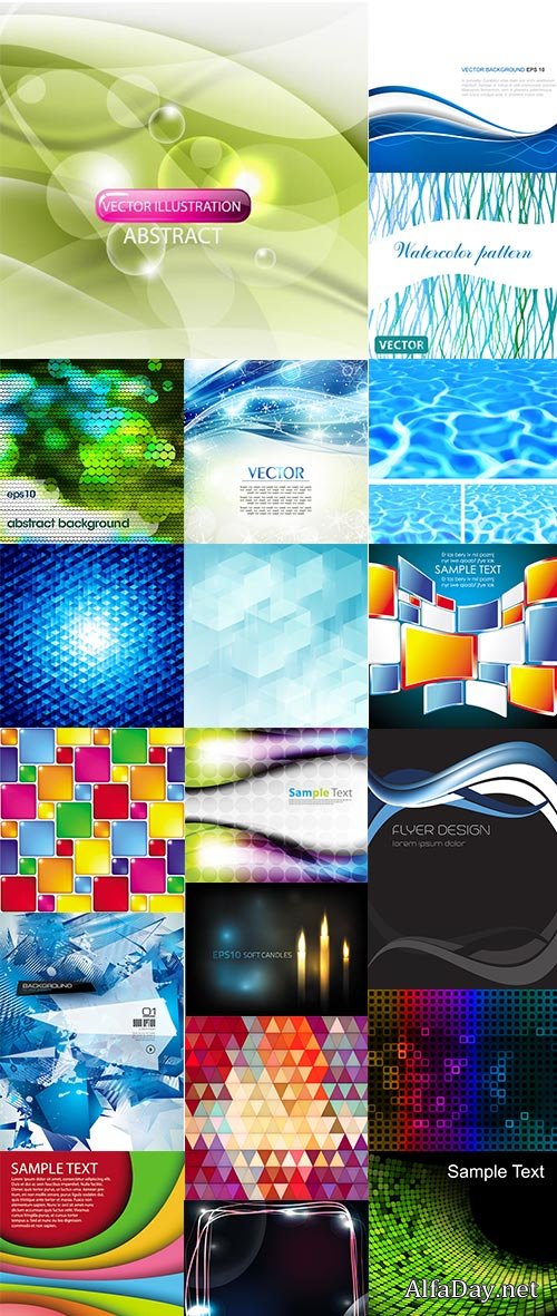 Abstract backgrounds set 4