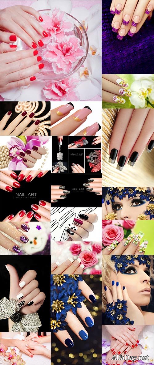 Nail art photo stock