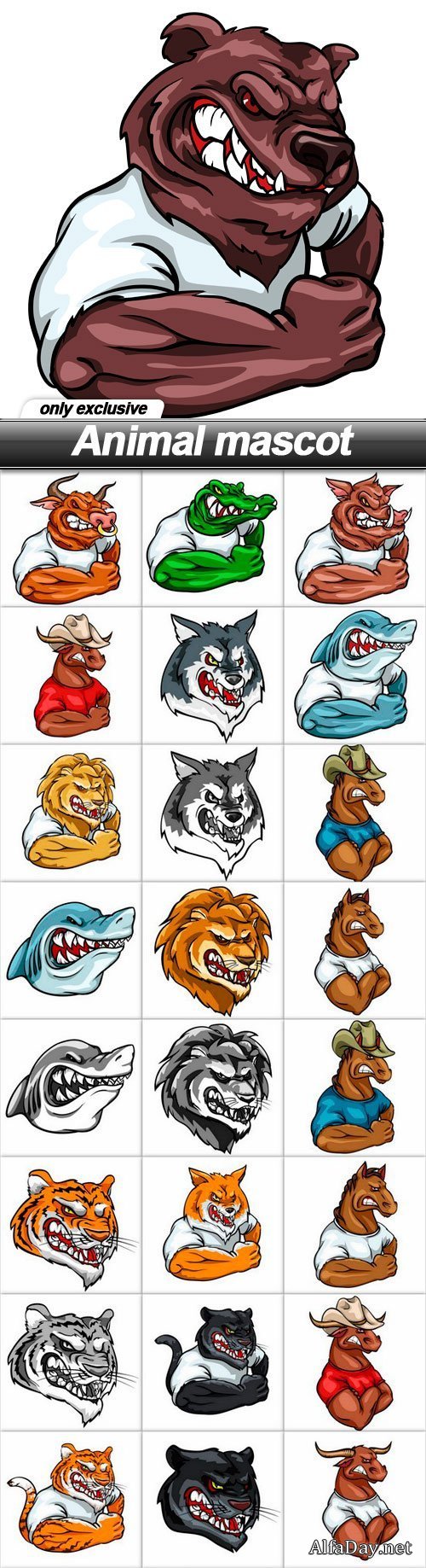 Animal mascot - 28 EPS