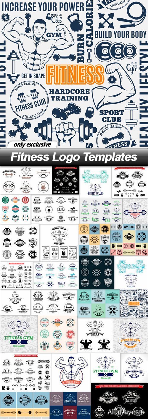 Fitness Logo Templates - 31 EPS