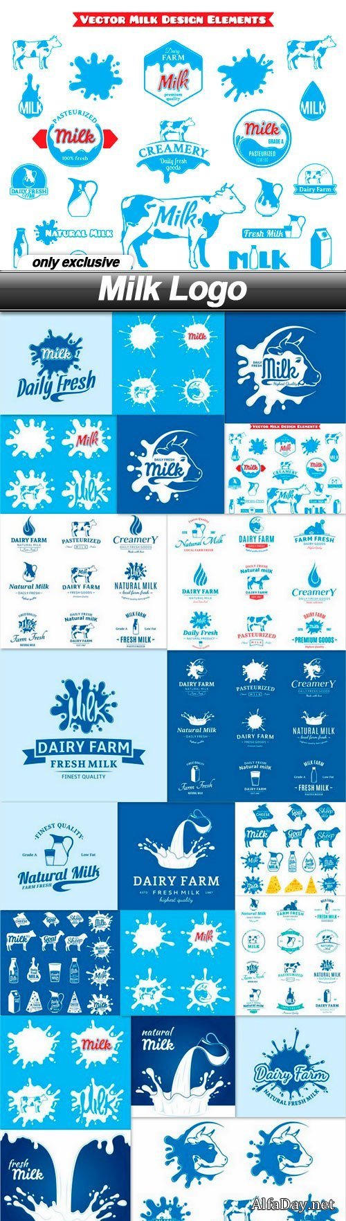 Milk Logo - 21 EPS