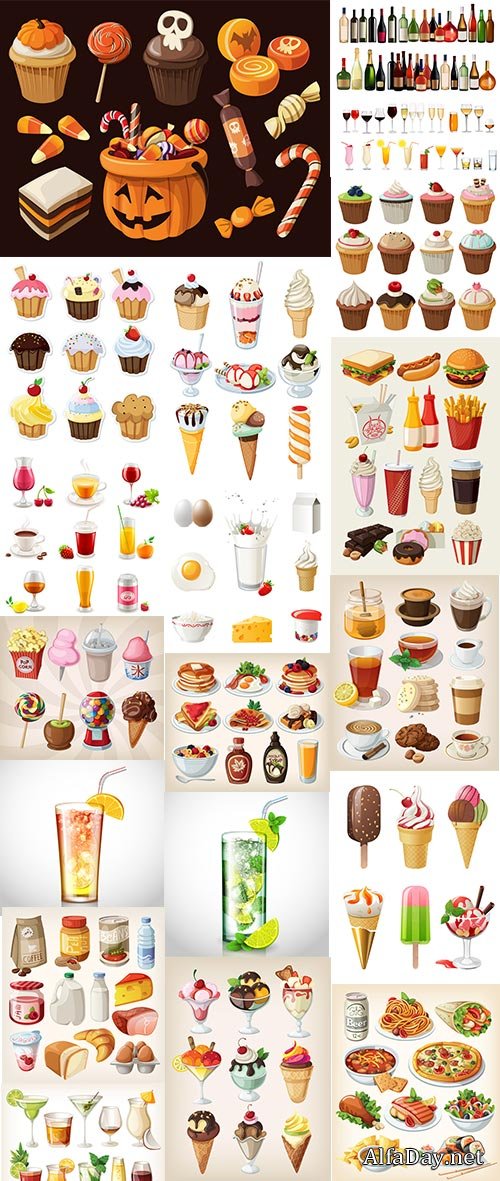 Food And Drinks - 25 Vector