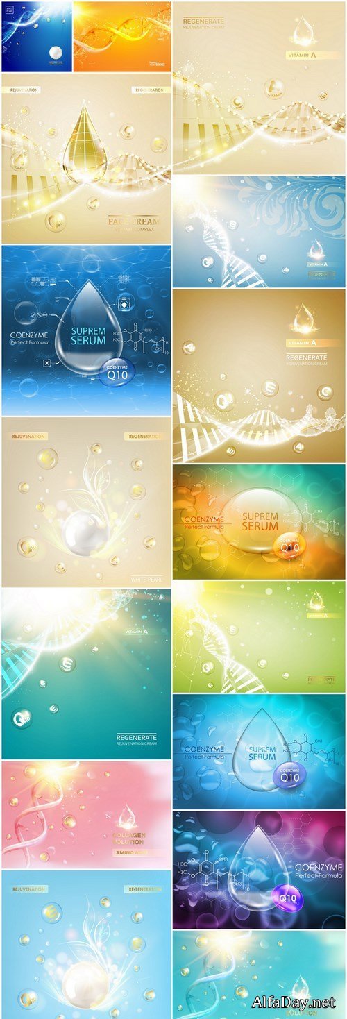 Molecule Dna Background - 16 Vector