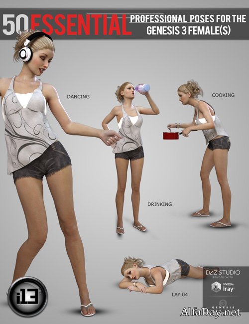 i13 50 Essential Poses for Genesis 3 Female(s)