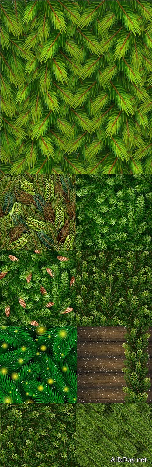 Christmas Tree decoration seamless pattern