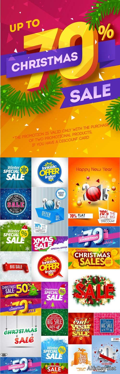 Christmas Sale Banners 25xEPS