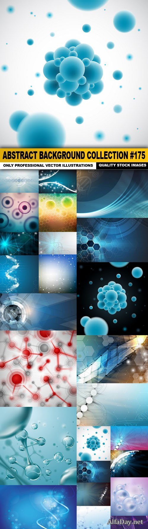 Abstract Background Collection #175 - 25 Vector
