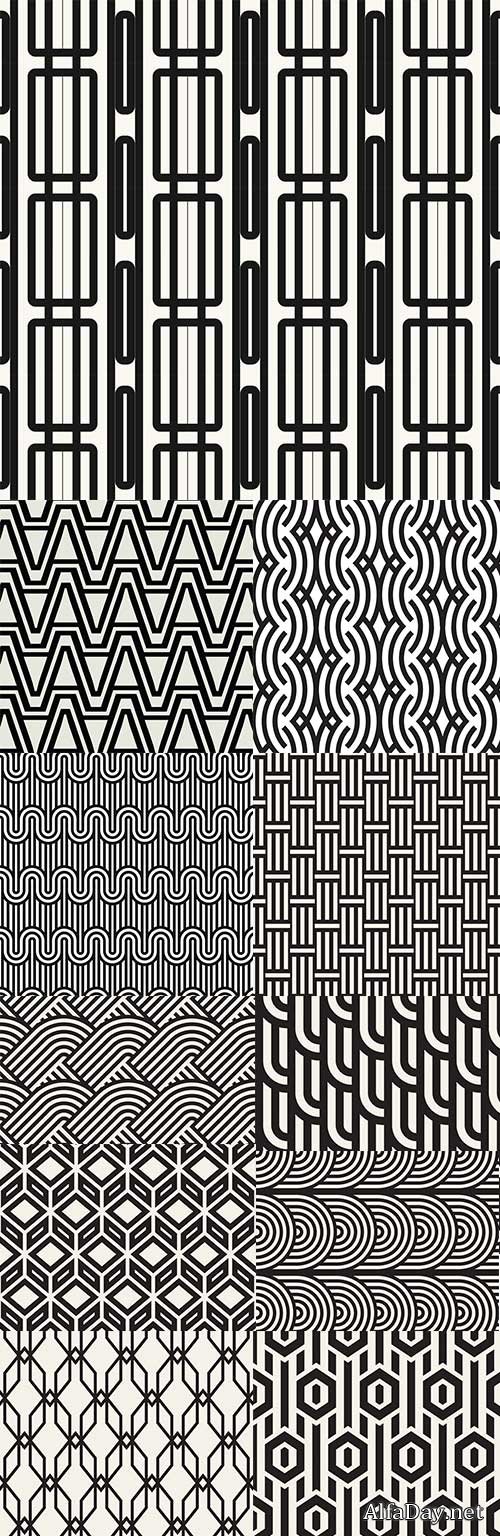 Modern abstract geometry seamless pattern design 20