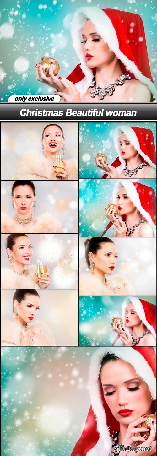 Christmas Beautiful woman - 9 UHQ JPEG