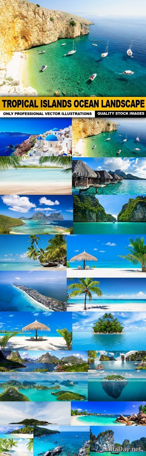 Tropical Islands Ocean Landscape - 25 HQ Images