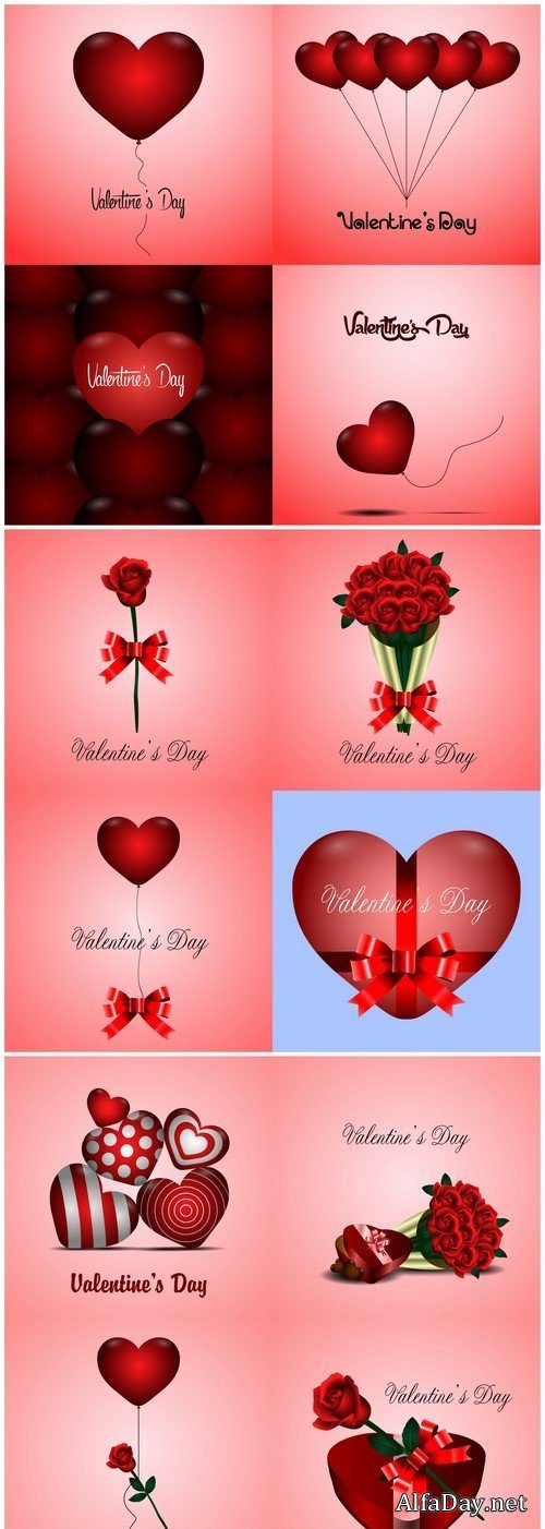 Happy Valentines Day 3X EPS