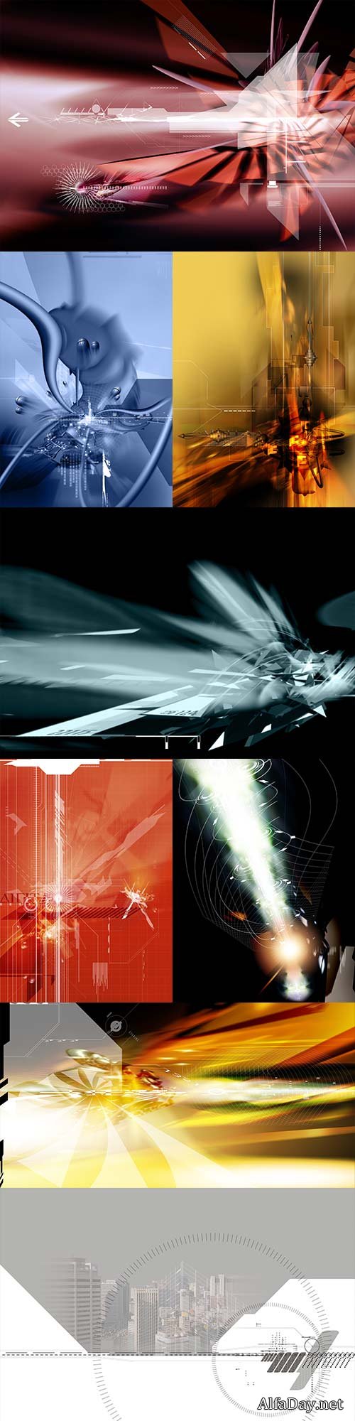 Multifokus abstract backgrounds PSD - 5