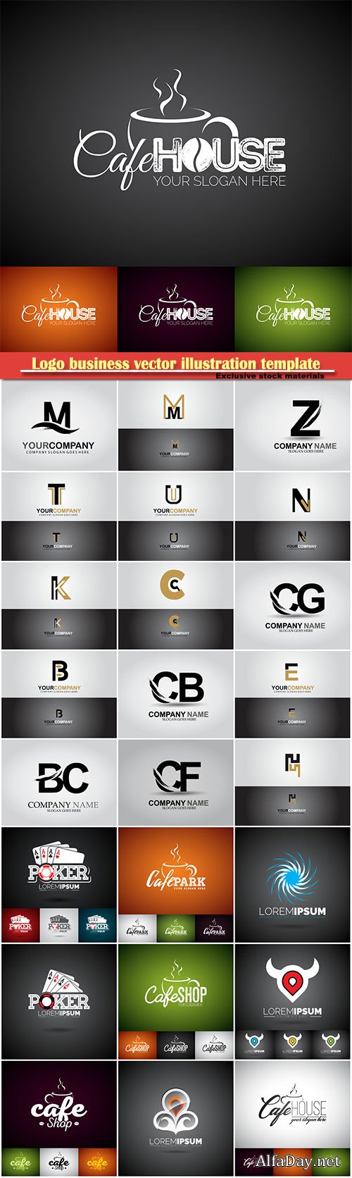 Logo business vector illustration template # 80