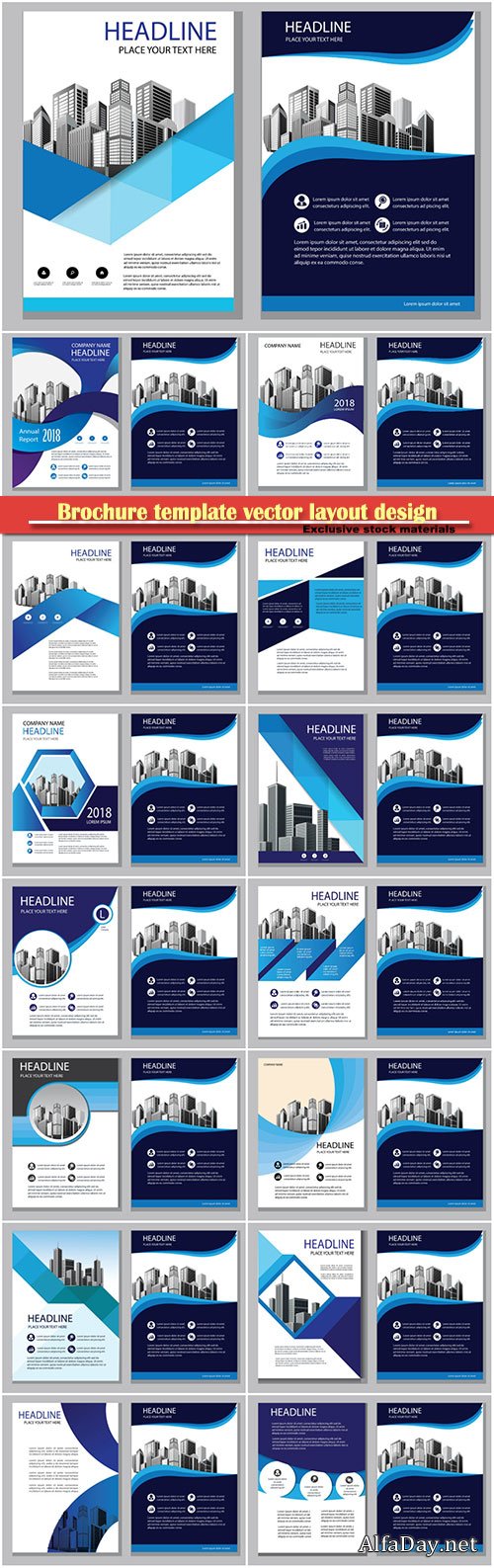 Brochure template vector layout design, corporate business annual report, magazine, flyer mockup # 136